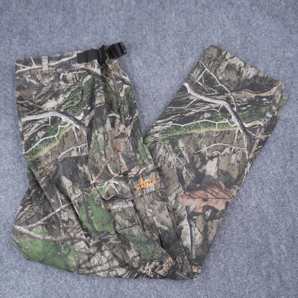 Habit Cargo Pants Mens L Mossy Oak Country DNA Camo Adjustable Waist TP1142